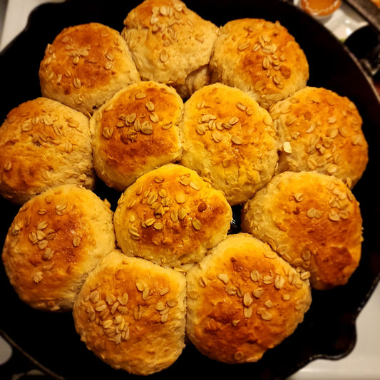 Dozen Honey Buttermilk Oat Rolls