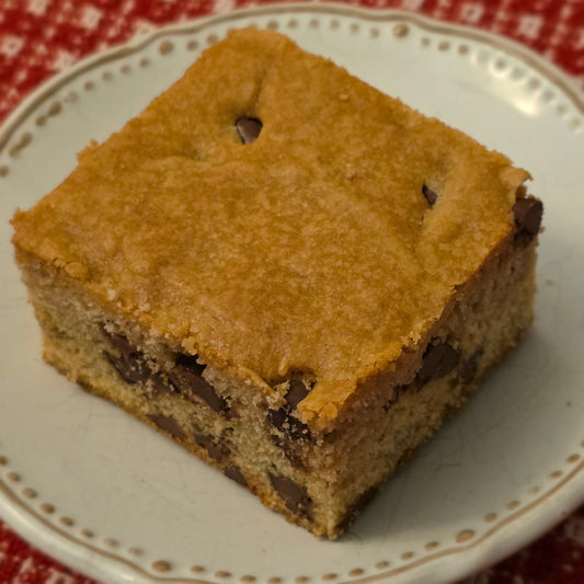 Sourdough Chocolate Chip Blondie